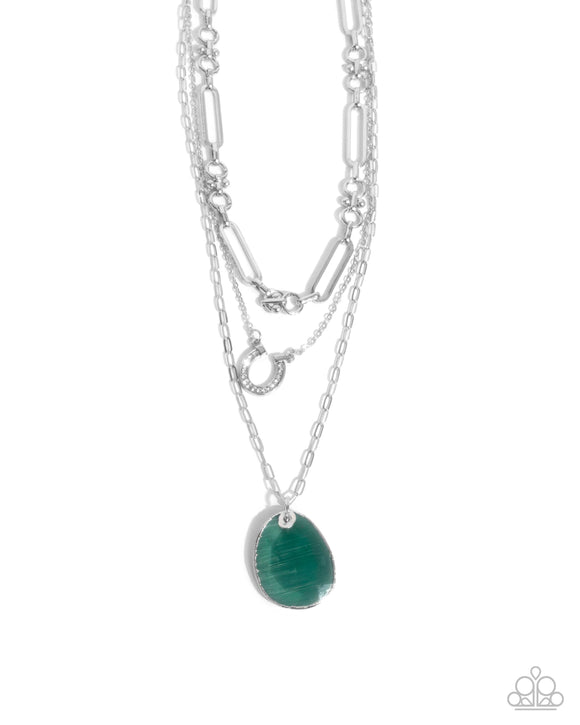 Western Wheelhouse - Green Paparazzi Necklace