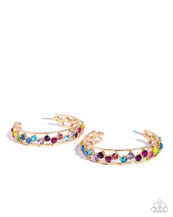 Scattered Sophistication - Multi Paparazzi Earrings