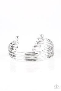 Timelessly Textured - Silver Paparazzi Accessories