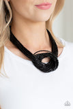 Knotted Knockout - Black Paparazzi Accessories