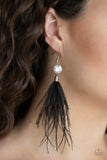 Feathered Flamboyance - Black Paparazzi Accessories