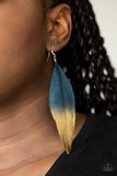 Fleek Feathers - Blue Paparazzi Accessories