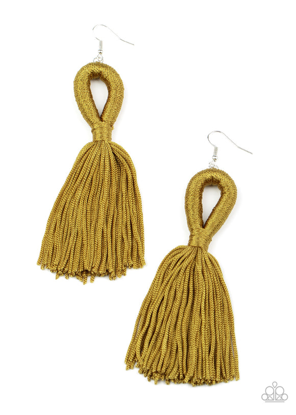 Tassels and Tiaras - Green Paparazzi Accessories