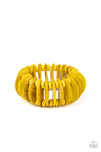 Tropical Tiki Bar - Yellow Paparazzi Accessories