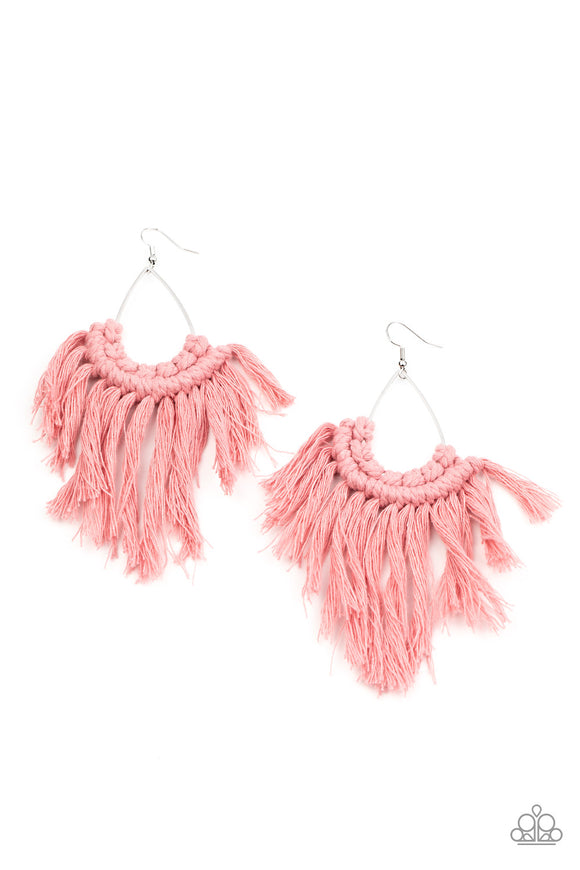 Wanna Piece Of MACRAME? - Pink Paparazzi Accessories