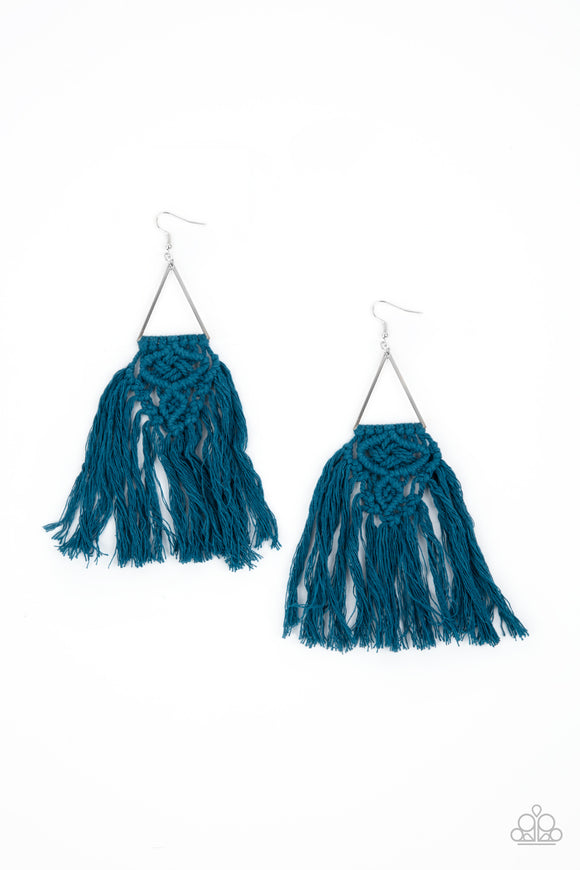 Modern Day Macrame - Blue Paparazzi Accessories