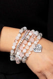 Paparazzi Optimistic Opulence Exclusive Empire Diamond Pink Bracelet